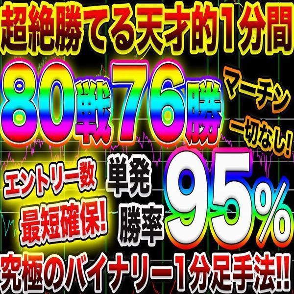 80戦76勝!】エントリー多数で単発勝率95%を記録! 4つの 80戦76勝!】エントリー多数で単発勝率95%を記録! 4つの